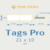 Tags Pro 21x10